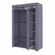 Kleiderschrank klappbar/ abschließbar grau XL - KM3G