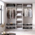 Pull-out shoe rack black with soft-closing