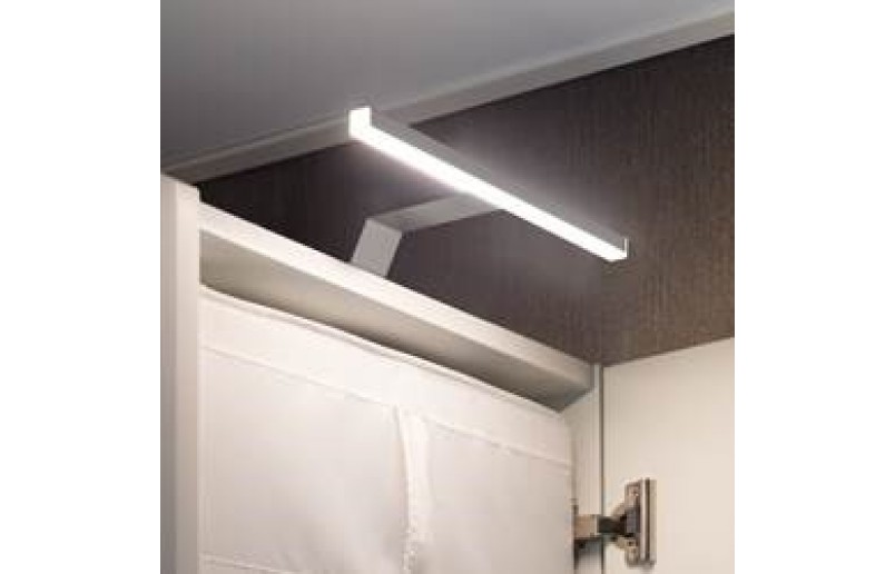 Ultraflache Anbauleuchte für Schränke und Möbel, Farbe Silber im Set - KVL10AL