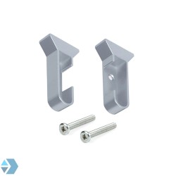 Schrank-Stangenhalter (Seitenwand oder unter Regal) links + rechts