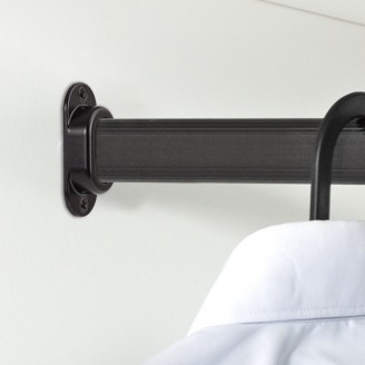 Kleiderstangenhalter schwarz geschlossenes Modell Kleiderstangenhalter schwarz geschlossenes Modell