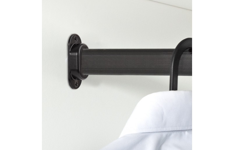 Kleiderstangenhalter schwarz geschlossenes Modell Kleiderstangenhalter schwarz geschlossenes Modell