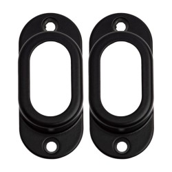 Kleiderstangenhalter schwarz geschlossenes Modell Kleiderstangenhalter schwarz geschlossenes Modell