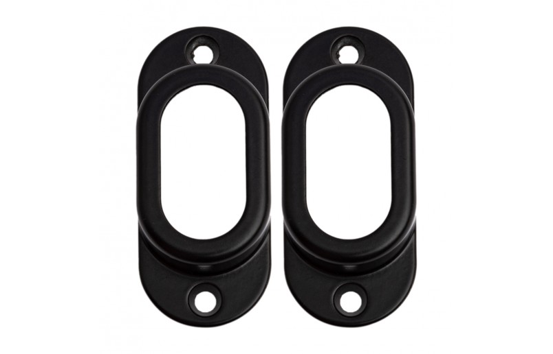 Kleiderstangenhalter schwarz geschlossenes Modell Kleiderstangenhalter schwarz geschlossenes Modell