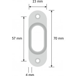 Kabinettstangenhalter schwarzes Aluminium mit Feststellschraube