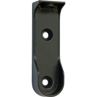 Schrank-Stangenhalter schwarz (Seitenwand oder unter Regal) 