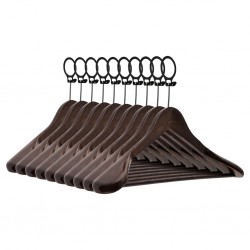 Kleiderbügel / Hotelbügel lux A-Qualität, antik lackiert, Anti-Diebstahl-Ring