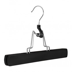 Rockbügel schwarz lackiertes Holz