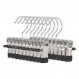 Stiefelhalter-Kleiderbügel-doppelt-Klemmbügel-10-Stück