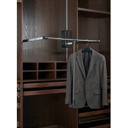 Kleiderlift Luxus schwarz/chrom, Tragkraft 15kg Kleiderlift Luxus schwarz/chrom, Tragkraft 15kg