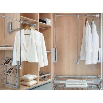 Kleiderlift Farbe silber/chrom, Tragkraft 12kg Kleiderlift Farbe silber/chrom, Tragkraft 12kg