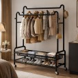Eleganca extra stabiler XXL-Kleiderständer auf Rollen, 150 cm breit
