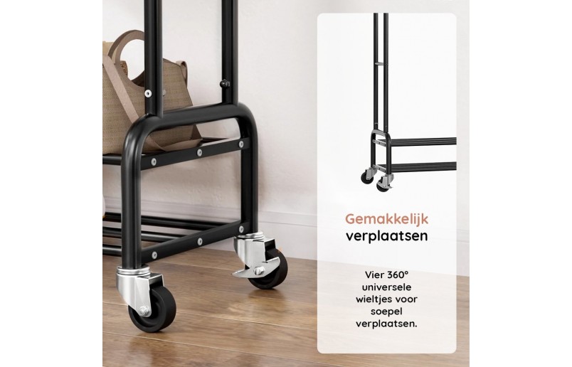 Eleganca stabiler Kleiderständer XL, 112 cm breit, einfach zu montieren