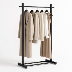 Eleganca – robuster, professioneller Kleiderständer, 120 cm breit