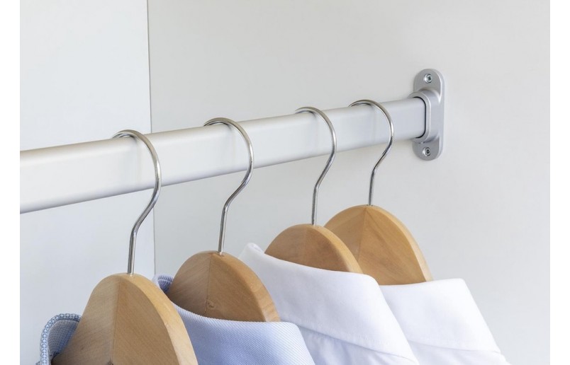 Clothes rod oval aluminum, length 90 - 120 -150 cm