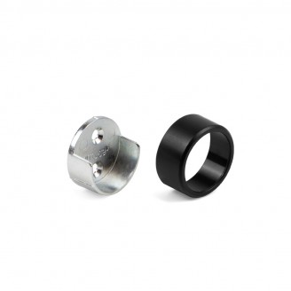 Kleiderstangenhalter Seitenwand schwarz rund 28 mm Kleiderstangenhalter Seitenwand schwarz rund 28 mm