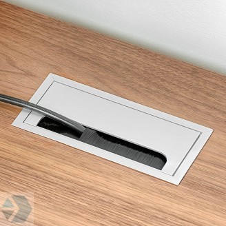 Kabeldurchführung rechteckig Aluminium 160x80 mm