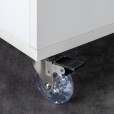 Furniture wheel transparent rubber in set of 4 pieces - MW50TR