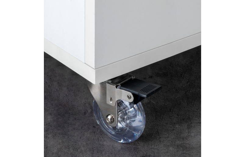 Furniture wheel transparent rubber in set of 4 pieces - MW50TR