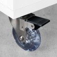 Furniture wheel transparent rubber in set of 4 pieces - MW50TR