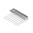 Hosenhalter Exzellent Ausziehbar silber/chrom 9 Hosen - Bret009 Hosenständer Excellent für 9 Stück - Bret009
