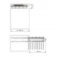 Hosenhalter Exzellent Ausziehbar silber/chrom 9 Hosen - Bret009 Hosenständer Excellent für 9 Stück - Bret009