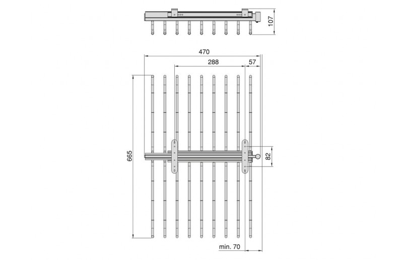 Hosenständer für 20 Stück