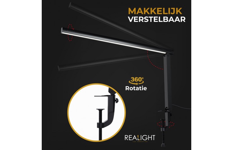 Desk lamp Reading lamp rotatable with dimming function and color modes