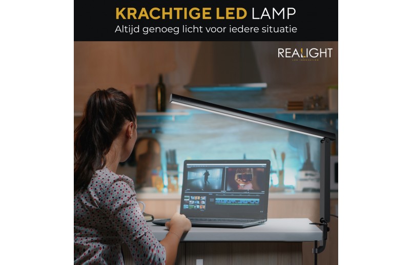 Desk lamp Reading lamp rotatable with dimming function and color modes