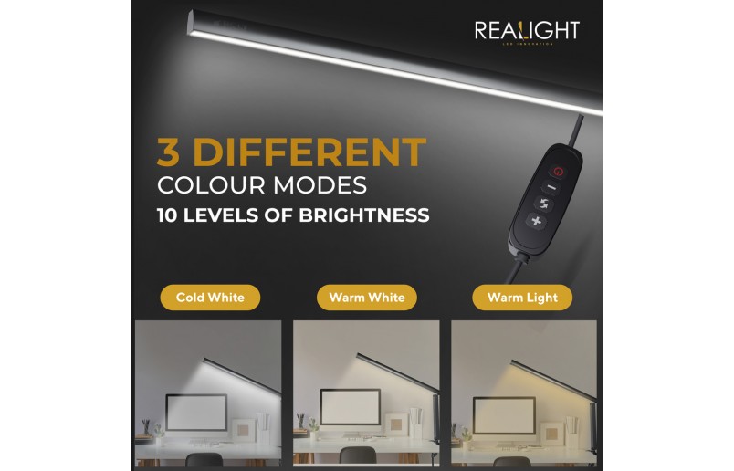 Desk lamp Reading lamp rotatable with dimming function and color modes