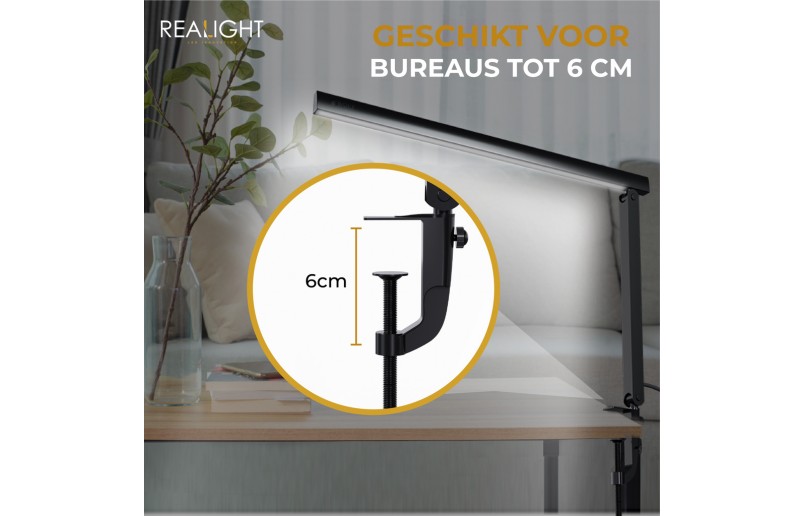 Desk lamp Reading lamp rotatable with dimming function and color modes