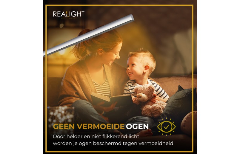 Schreibtischlampe Leselampe silber, drehbar, Dimmfunktion und Farbmodi