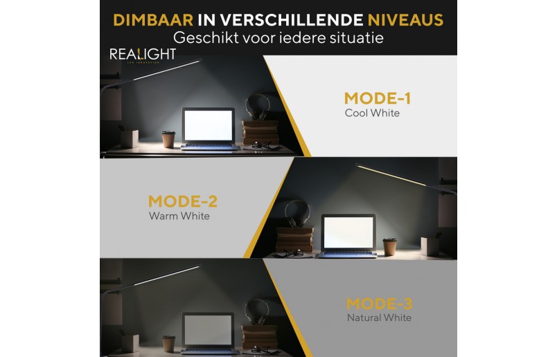 Desk lamp Reading lamp black flexible