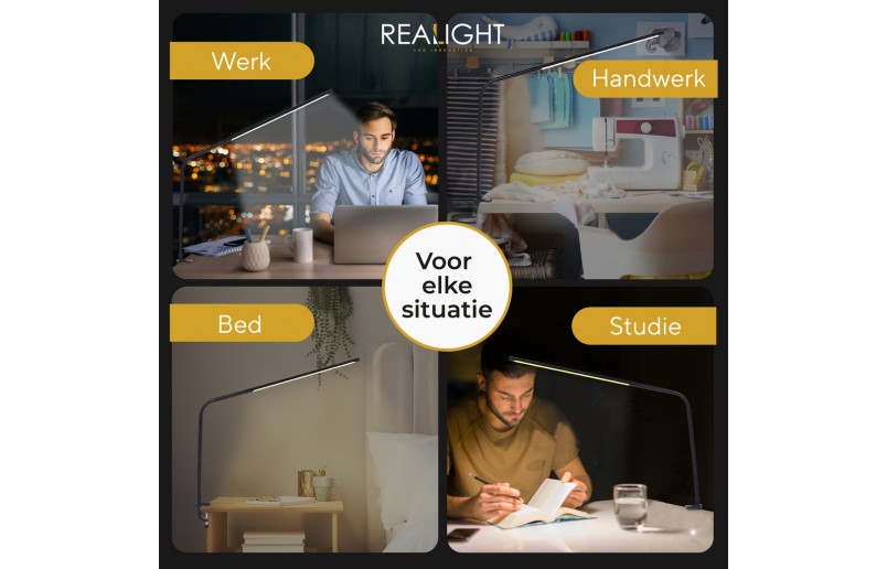 Desk lamp Reading lamp black flexible