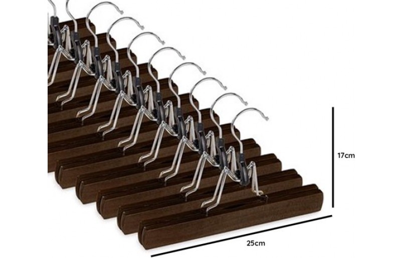 Rockbügel schwarz lackiertes Holz
