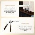 Rockbügel schwarz lackiertes Holz