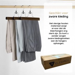 Rockbügel schwarz lackiertes Holz