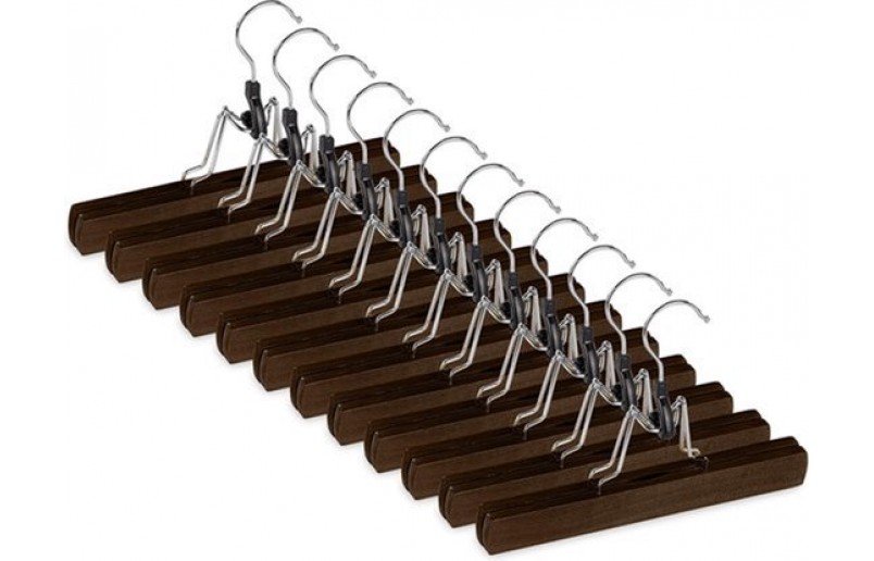 Rockbügel schwarz lackiertes Holz