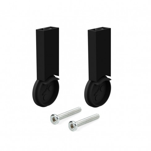 Kleiderstangenhalter unter Regal rund 28 mm schwarz