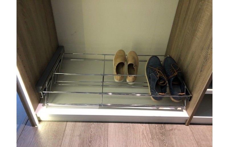 Ausziehbares und in der Breite verstellbares Schuhregal von Syskor - SHS56100