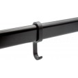 Schiebehaken schwarz für Schrankrohr - KBSH500Z Gleithaken schwarz für Schrankrohr - KBSH500Z