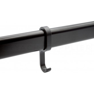 Gleithaken schwarz für Schrankrohr