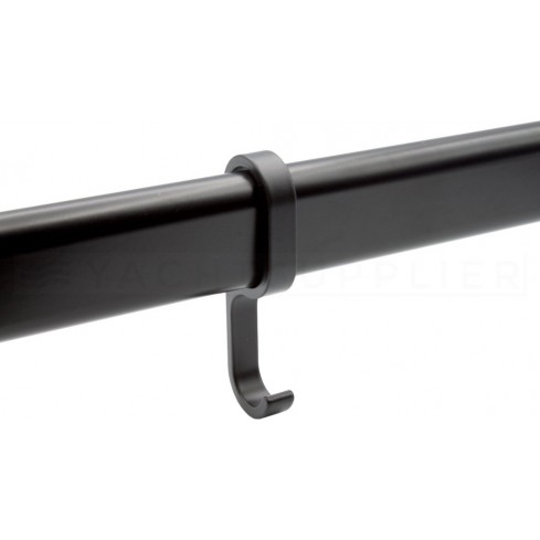 Gleithaken schwarz für Schrankrohr Gleithaken schwarz für Schrankrohr