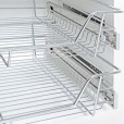 Drahtkorb / Schublade Eleganca mit selbstschließender Seitenführung für Schrankfront 600 mm