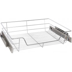 Drahtkorb / Schublade Eleganca mit selbstschließender Seitenführung für Schrankfront 600 mm