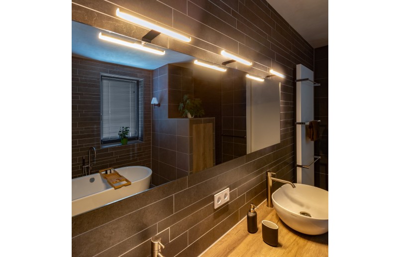 Ultraflache Anbauleuchte für Schränke und Möbel, Farbe Silber im Set - KVL10AL