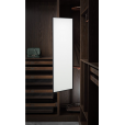 Luxuriöser Kleiderschrank Spiegel ausziehbar 120x35 cm schwarz 
