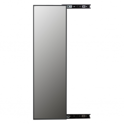 Luxuriöser Kleiderschrank Spiegel ausziehbar 120x35 cm anthrazit 