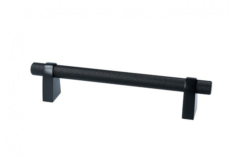 Stangengriff lux mit Riffelung, mattschwarz 165 mm - GRE9263