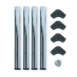 Tischbein Chrom 710mm rund ø 60 mm